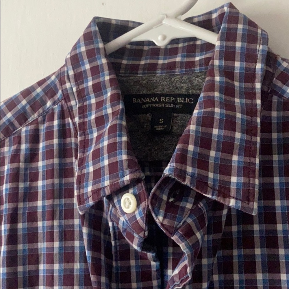 Banana Republic Casual Checkered Shirt Slimfit